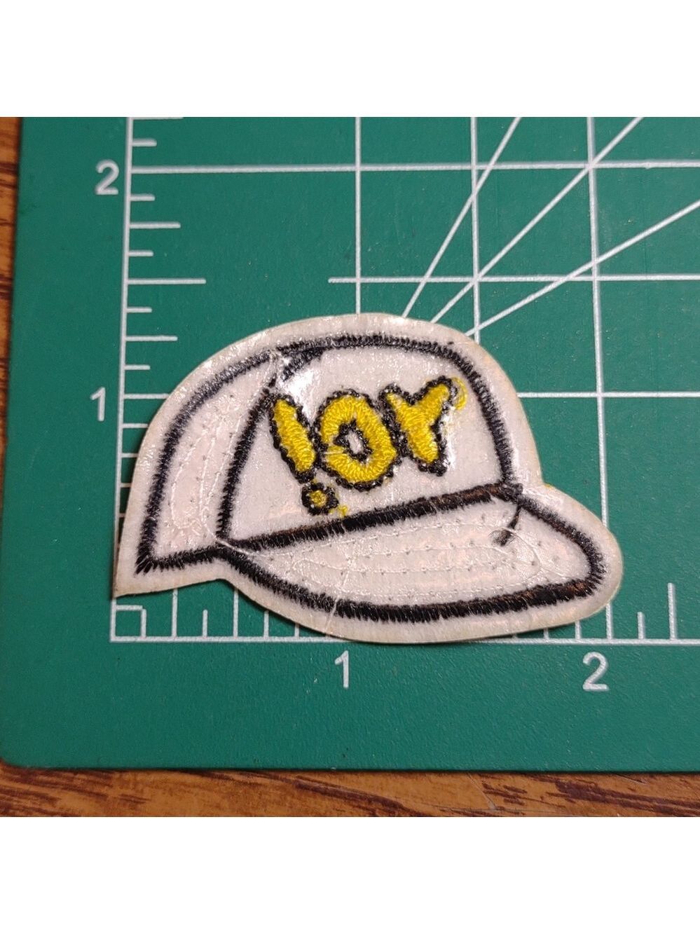 2/$10 Embroidered Hat Patch with Pink Iridescent Sequins - Picture 2 of 3